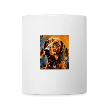 Dachshund Dog Portrait Dachshund - Mug - white - Front