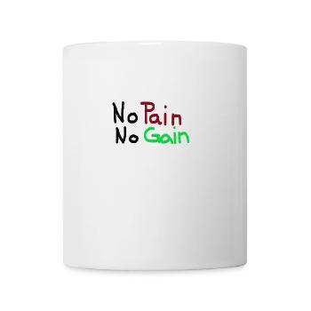 No Pain No Gain - Mug - white - Front