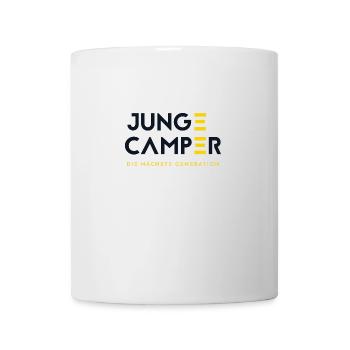 Logo Schwarz transparent Hintergrund - Tasse - Weiß - Vorne
