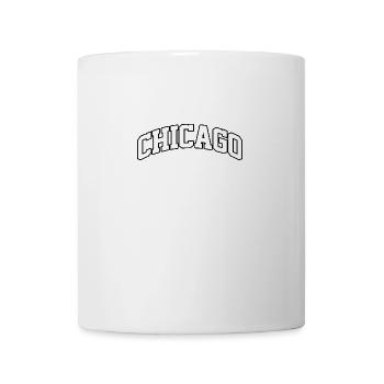Chicago Logo: College-Design mit urbanem Stil - Tasse - Weiß - Vorne