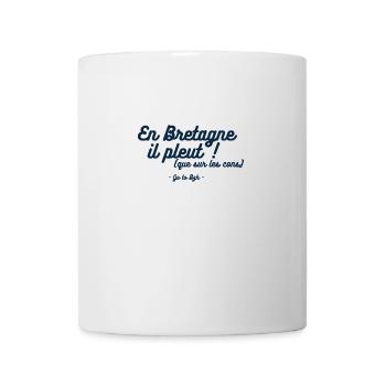 Pluie Bretonne Sélective (que sur les cons) - Mug blanc - blanc - Devant