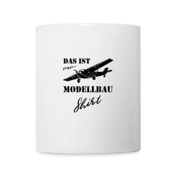Modellbau Flugzeug - Tasse - Weiß - Vorne