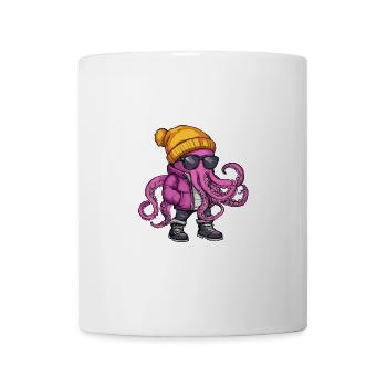 Octopus Hiver - Mug blanc - blanc - Devant