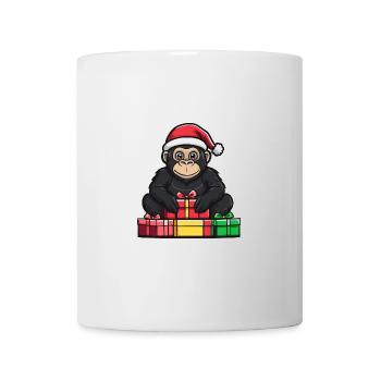 Gorilla Weihnachten Comic Geschenke - Tasse - Weiß - Vorne