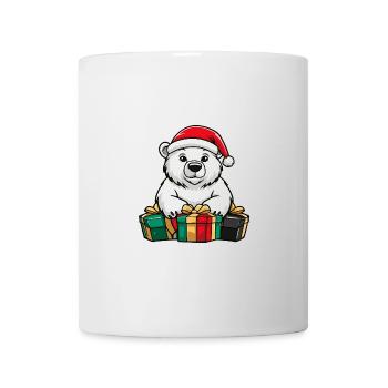 Polar Bear Christmas Comic Gifts Polar Bear - Mug - white - Front