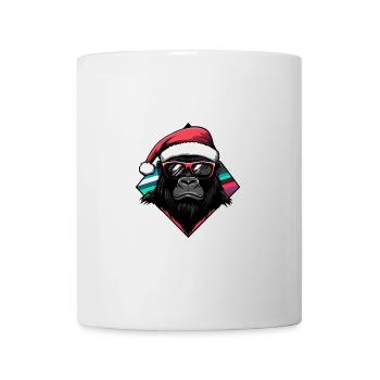 Gorilla Weihnachten Cool - Tasse - Weiß - Vorne