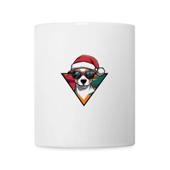 Jack Russel Terrier Dog Christmas Cool - Mug - white - Front