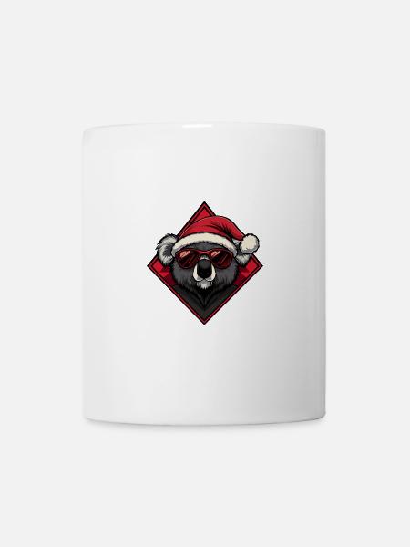 Echse Gecko Weihnachten Cool - Tasse - Weiß