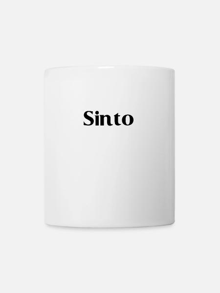 Sinto - Schwarze Schrift - Tasse - Weiß