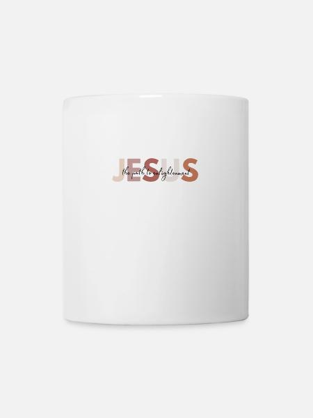 Jesus the path to enlightenment - Mug - white