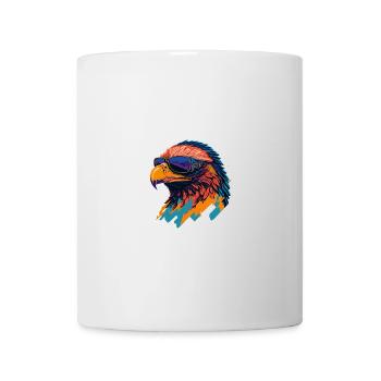 Majestic Soar: Retro Eagle T-Shirt - Mug - white - Front