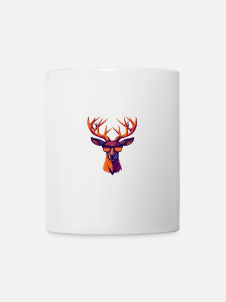 Retro Deer Revolt - Mug - white
