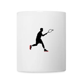 Tennis Spieler Symbol - Tasse - Weiß - Vorne