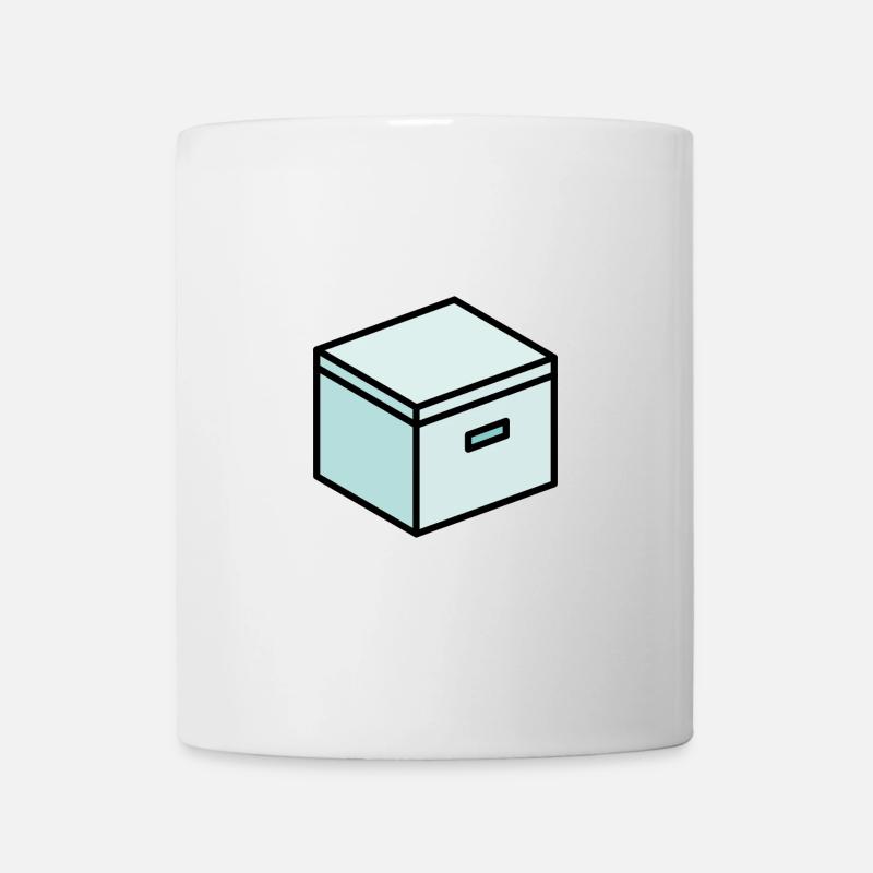 Kleine Box / Kleiner Karton - Tasse - Weiß
