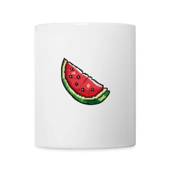 Wassermelone Pixel Gamer - Tasse - Weiß - Vorne