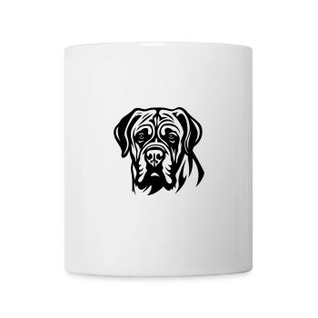 Tête de chien Mastiff - Mug blanc - blanc - Devant