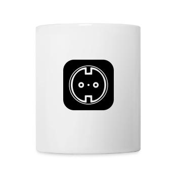 Electrical Socket Symbol Electrician - Mug - white - Front