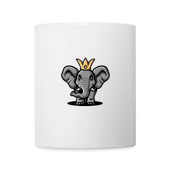 Elephant Comic Crown - Mug - white - Front