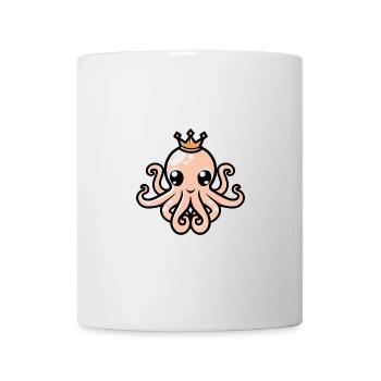 Oktopus Comic Krone - Tasse - Weiß - Vorne