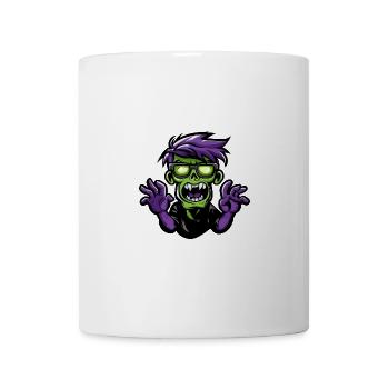 Bande dessinée d’Halloween zombie - Mug blanc - blanc - Devant