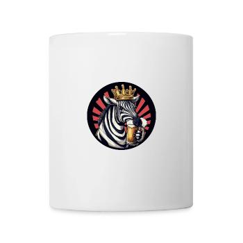 Zebra Bier Comic - Tasse - Weiß - Vorne