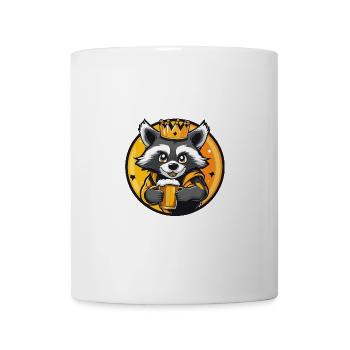 Raccoon Beer Comic - Mug blanc - blanc - Devant