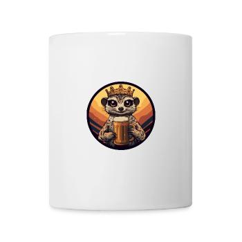 Bande dessinée sur la bière de suricate - Mug blanc - blanc - Devant