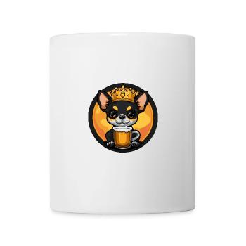 Chihuahua Hund Bier Comic - Tasse - Weiß - Vorne