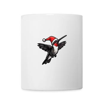 colibri oiseau Noël - Mug blanc - blanc - Devant