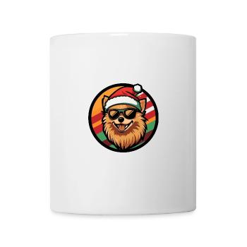 Pomeranian Dog Christmas Cool Pomeranian - Mug - white - Front