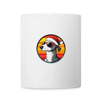 Whippet Chien Noël Cool - Mug blanc - blanc - Devant