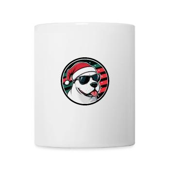 Bull Terrier Dog Christmas Cool - Mug - white - Front