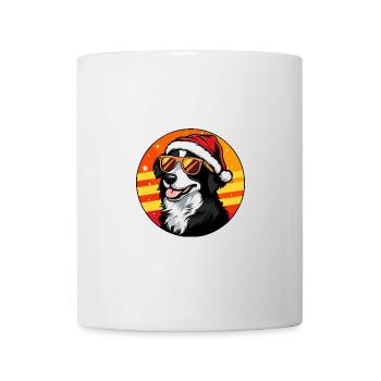 Australian Shepherd Dog Christmas Cool - Mug - white - Front