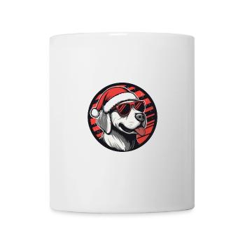 Labrador chien Noël cool - Mug blanc - blanc - Devant