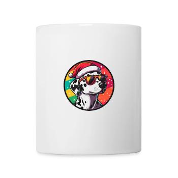 Chien Dalmatien Noël Cool - Mug blanc - blanc - Devant