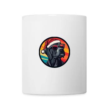 Dogue Allemand Chien Noël Cool - Mug blanc - blanc - Devant