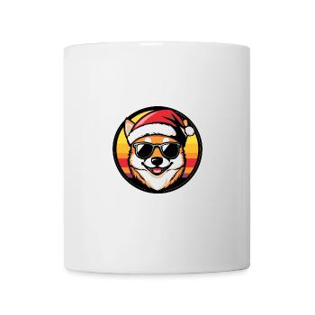 Shiba Inu Chien Noël Cool - Mug blanc - blanc - Devant