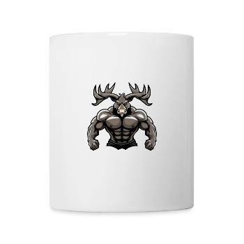 Moose Muscles Bodybuilding - Mug - white - Front