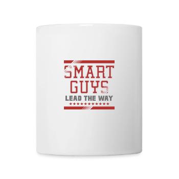 Des hommes intelligents ouvrent la voie Une déclaration audacieuse - Mug blanc - blanc - Devant