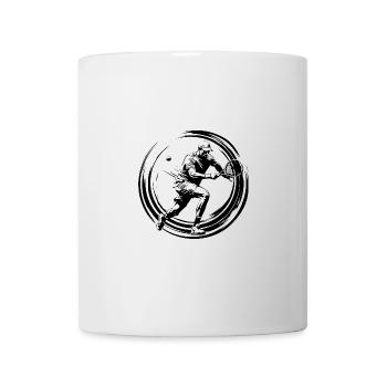 Tennis Spieler - Tasse - Weiß - Vorne