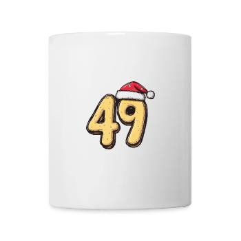 49 Zahl Weihnachten - Tasse - Weiß - Vorne