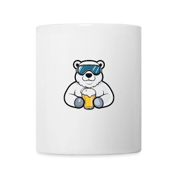 Bière de ski Polar Bear - Mug blanc - blanc - Devant