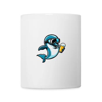 Delfin Ski Bier - Tasse - Weiß - Vorne