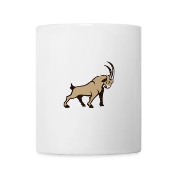 Illustration vectorielle de la gazelle dorée Capricorne - Mug blanc - blanc - Devant