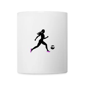 Soccer Woman Symbol Soccer Player Woman - Mug - white - Front