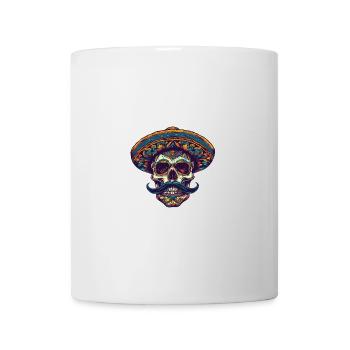 Mexikaner Totenkopf - Tasse - Weiß - Vorne