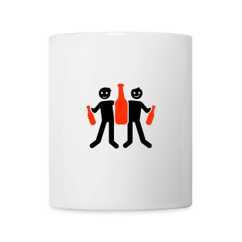 Équipe de célibataire Drôle Jga Stick Figurine - Mug blanc - blanc - Devant