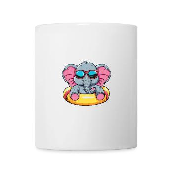 Elefant Sommer Comic - Tasse - Weiß - Vorne
