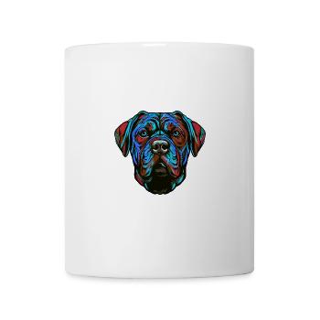 Portrait de chien Mastiff Coloré - Mug blanc - blanc - Devant