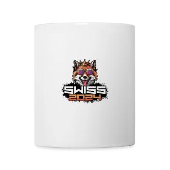Schweiz 2024 Party Fuchs Swiss - Tasse - Weiß - Vorne